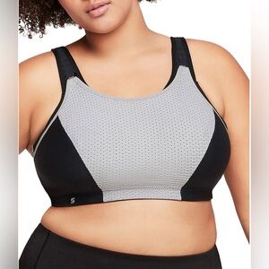 Women's Black and Gray Sports Bra.Size 38H